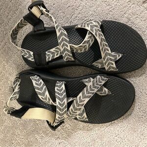 Chaco Black and White Sandals